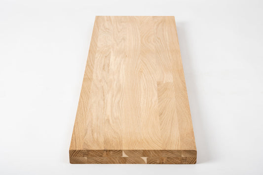 Plaukts, trepju pakāpiens, pretpakāpiens, palodze, Ozols A/B, pilnas lameles, 40 mm, 2-kārt, bez virsmas apstrādes