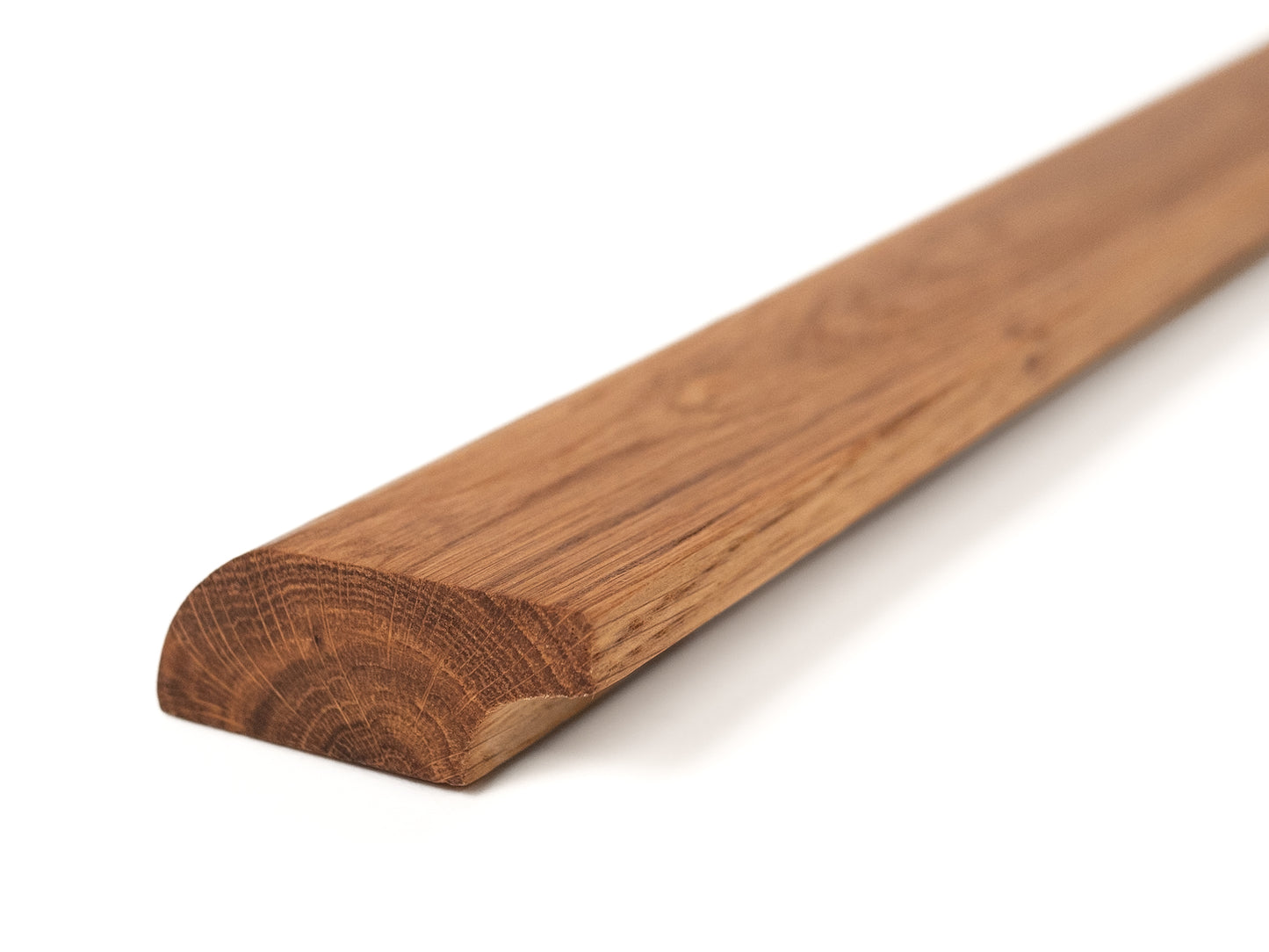 Solid Skirting Board Oak Rustic 20x50mm, Natural oil, 1,5-2,5m with radius 20mm