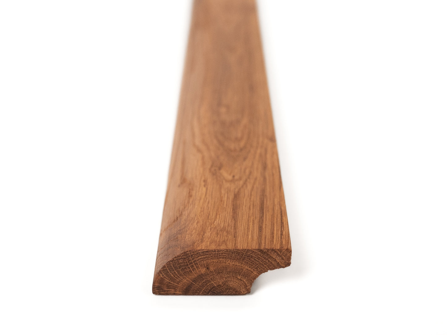 Solid Skirting Board Oak Rustic 20x50mm, Natural oil, 1,5-2,5m with radius 20mm