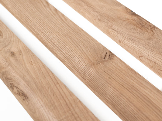 Grīdlīstes Ozols Rustic 20x50mm neapstrādāts 1,5-2,5m ar rādiusu 20mm nešpaktelēta