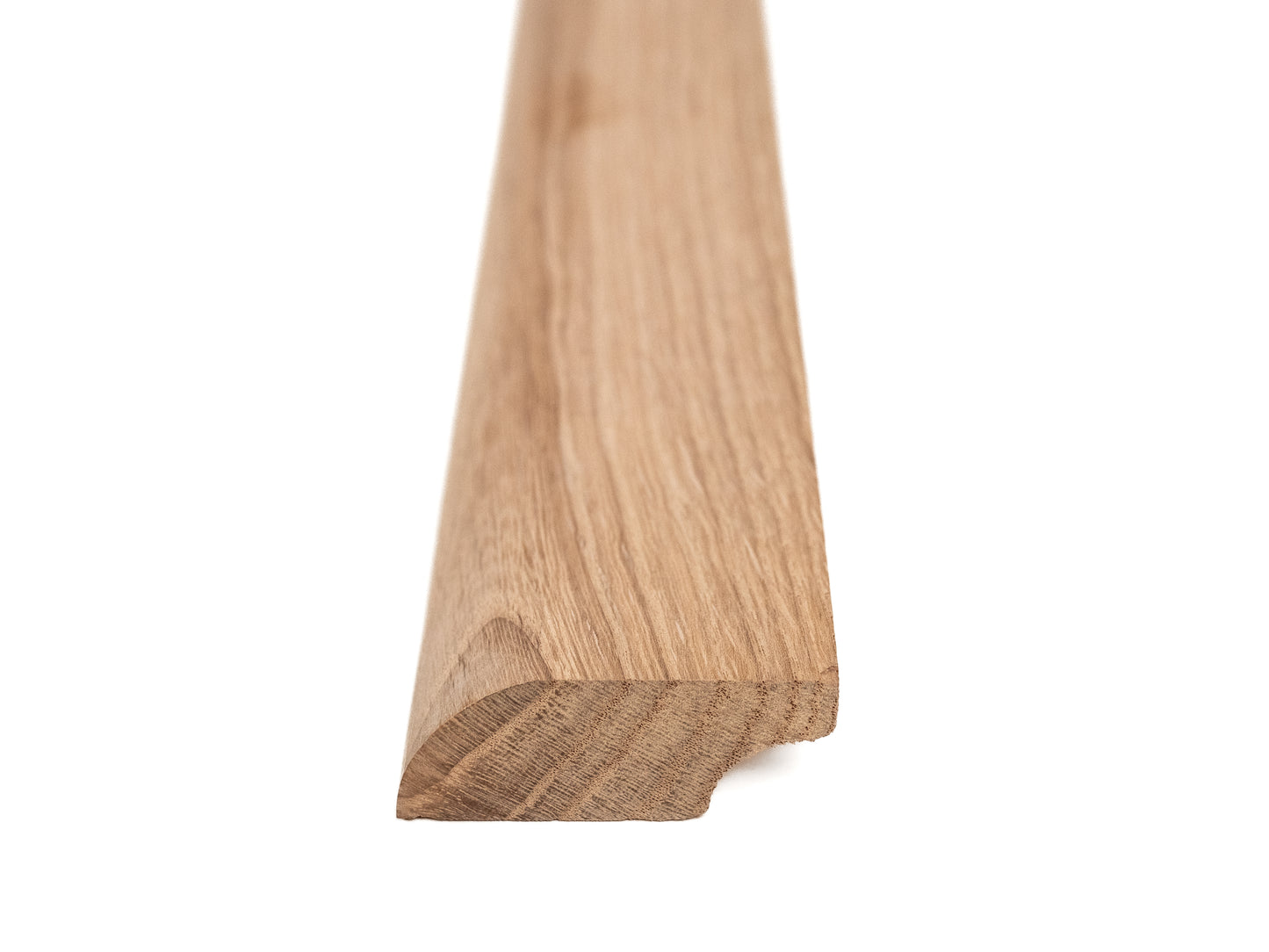 Solid Skirting Board Oak Rustic 20x50mm unfinished 0,8-1,5m with radius 20mm without filling