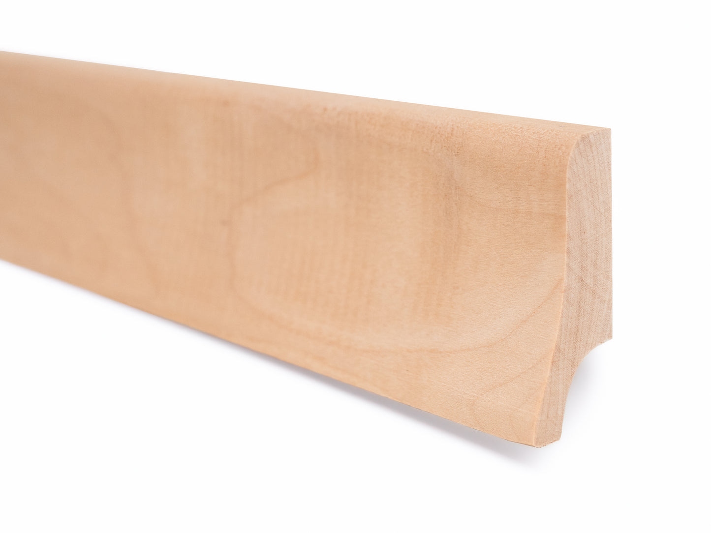 Grīdlīstes Bērzs A/B 20x52mm bez virsmas apstrādes 1,5-2,5m Izliekts