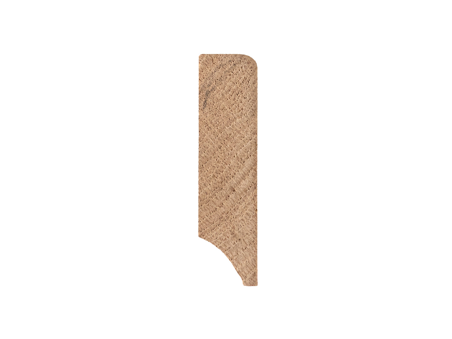 Grīdlīste Ozols A/B 18x70mm neapstrādāta 0,8-1,8m ar rādiusu 5mm
