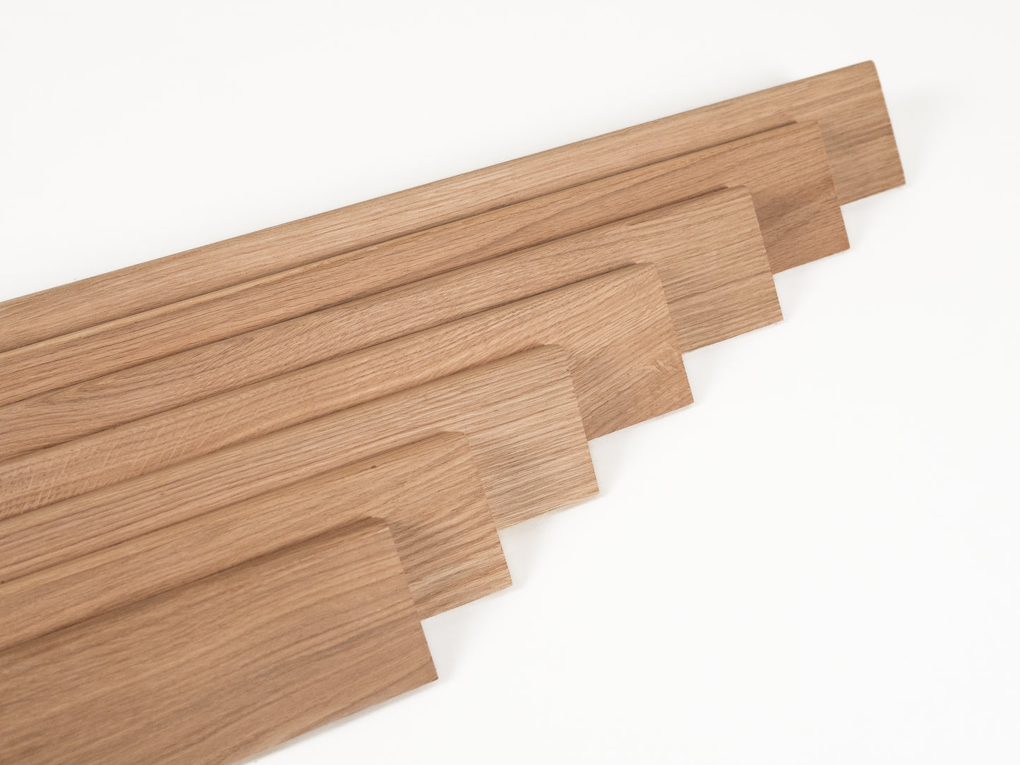 Grīdlīste Ozols A/B 18x70mm neapstrādāta 0,8-1,8m ar rādiusu 5mm