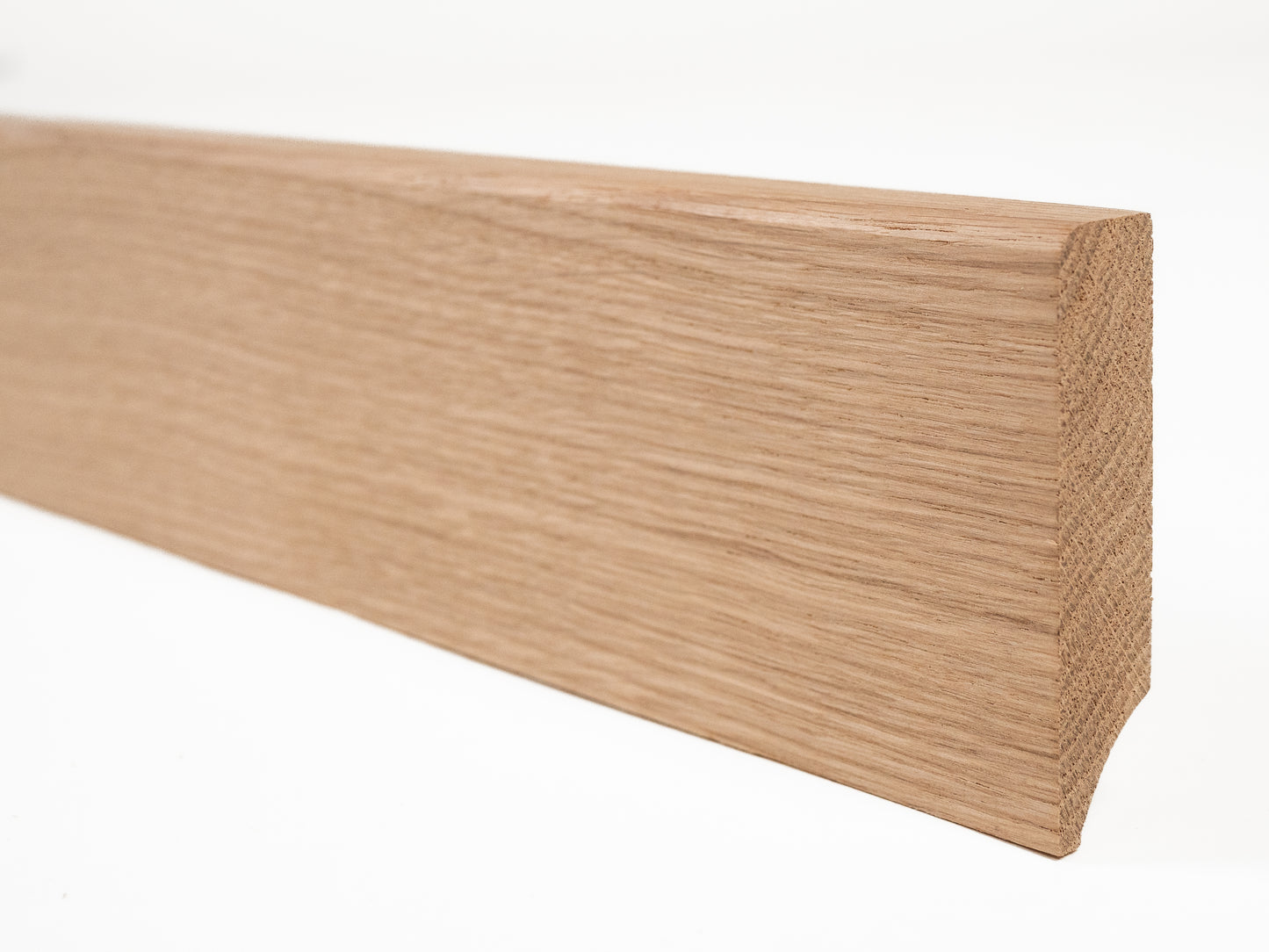 Grīdlīste Ozols A/B 18x70mm neapstrādāta 0,8-1,8m ar rādiusu 5mm