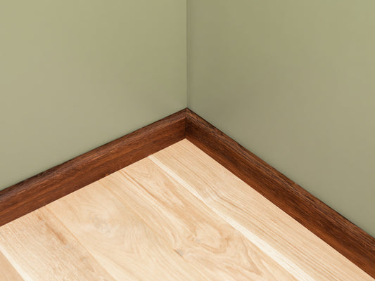 Solid Skirting Board Smoked Oak A/B 20x90mm Natural oil 1,5-2,5m, with radius 20mm