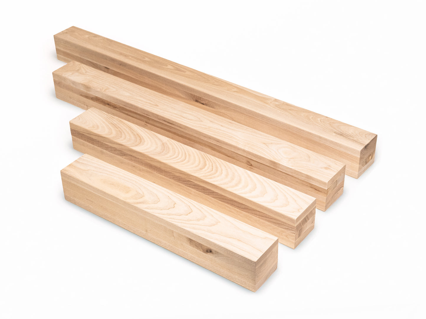 Līmētās oša koka brusas A/B 100x100 mm eļļots ar cietā vaska eļļu tonī Dabīgi balts