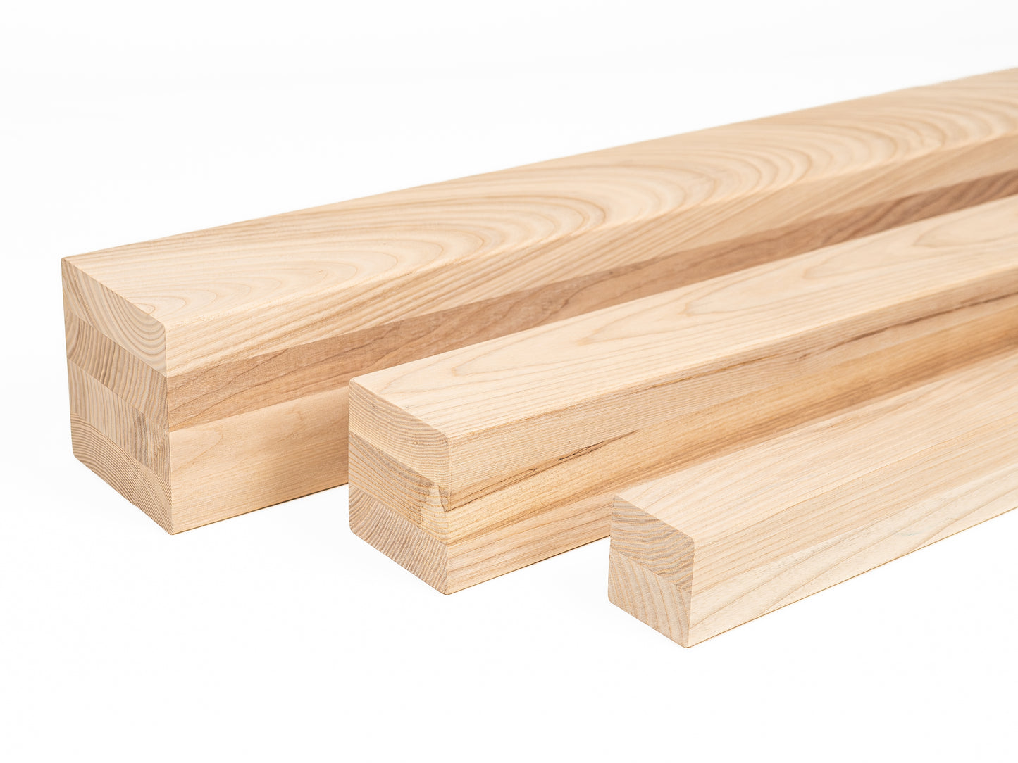Līmētās oša koka brusas A/B 70x70 mm bez virsmas apstrādes
