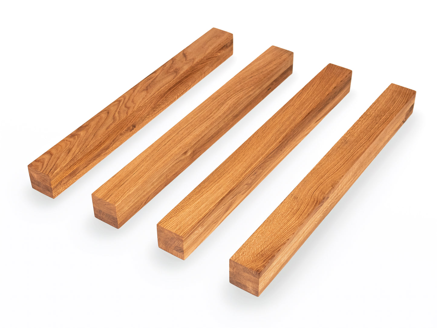 Līmētās ozola koka brusas A/B 70x70 mm dabīgi eļļots