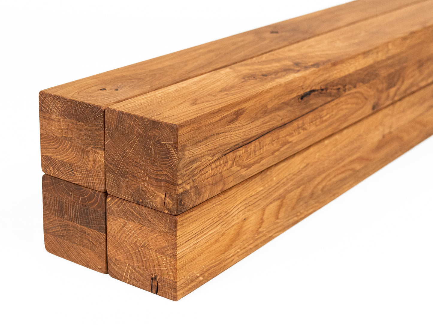 Līmētās ozola koka brusas Rustic 70x70 mm dabīgi eļļots