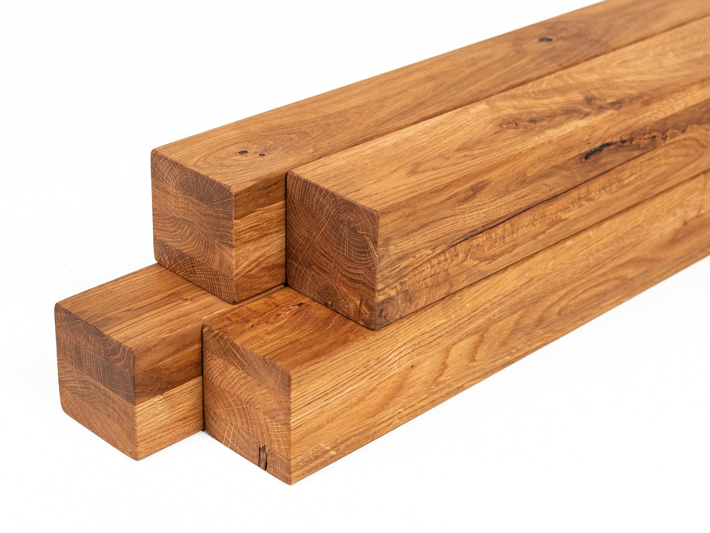 Līmētās ozola koka brusas Rustic 70x70 mm dabīgi eļļots
