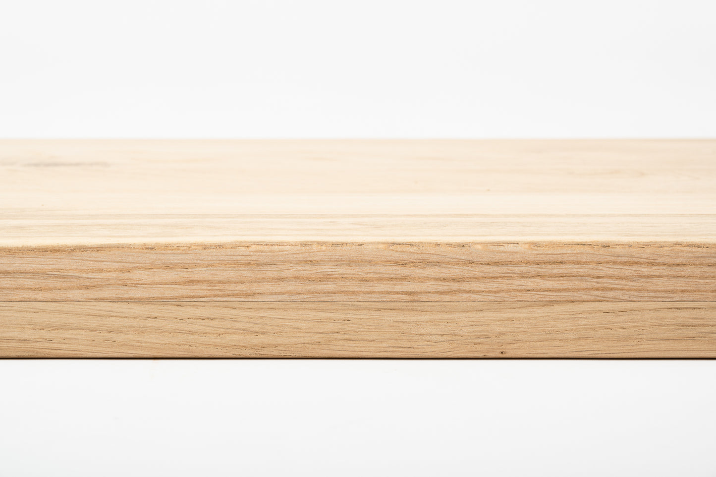 Shelf Stair tread Riser Windowsill Oak A/B, full stave lamellas, 35 mm, 2-layer, Unfinished