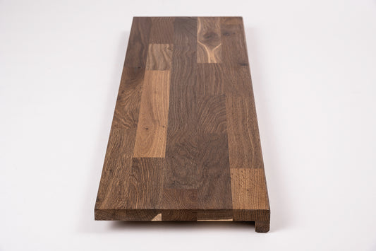 Trepju pakāpiens, palodze, Kūpināts Ozols, Rustic, audzētas lameles, 20 mm, eļļots ar cietā vaska eļļu tonī Dabīgi balts