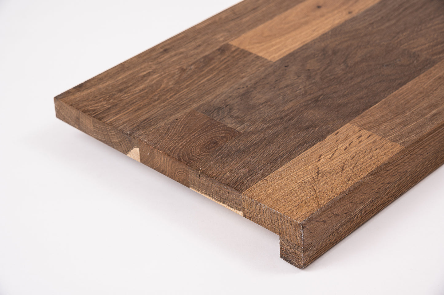 Trepju pakāpiens, palodze, Kūpināts Ozols, Rustic, audzētas lameles, 20 mm, eļļots ar cietā vaska eļļu tonī Dabīgi balts
