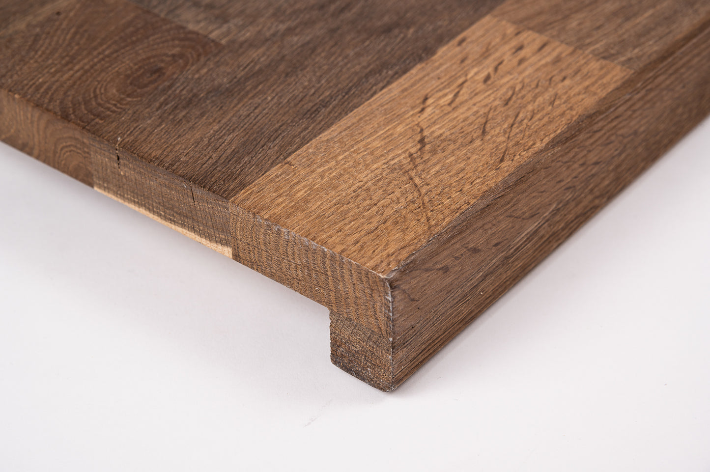 Trepju pakāpiens, palodze, Kūpināts Ozols, Rustic, audzētas lameles, 20 mm, eļļots ar cietā vaska eļļu tonī Dabīgi balts