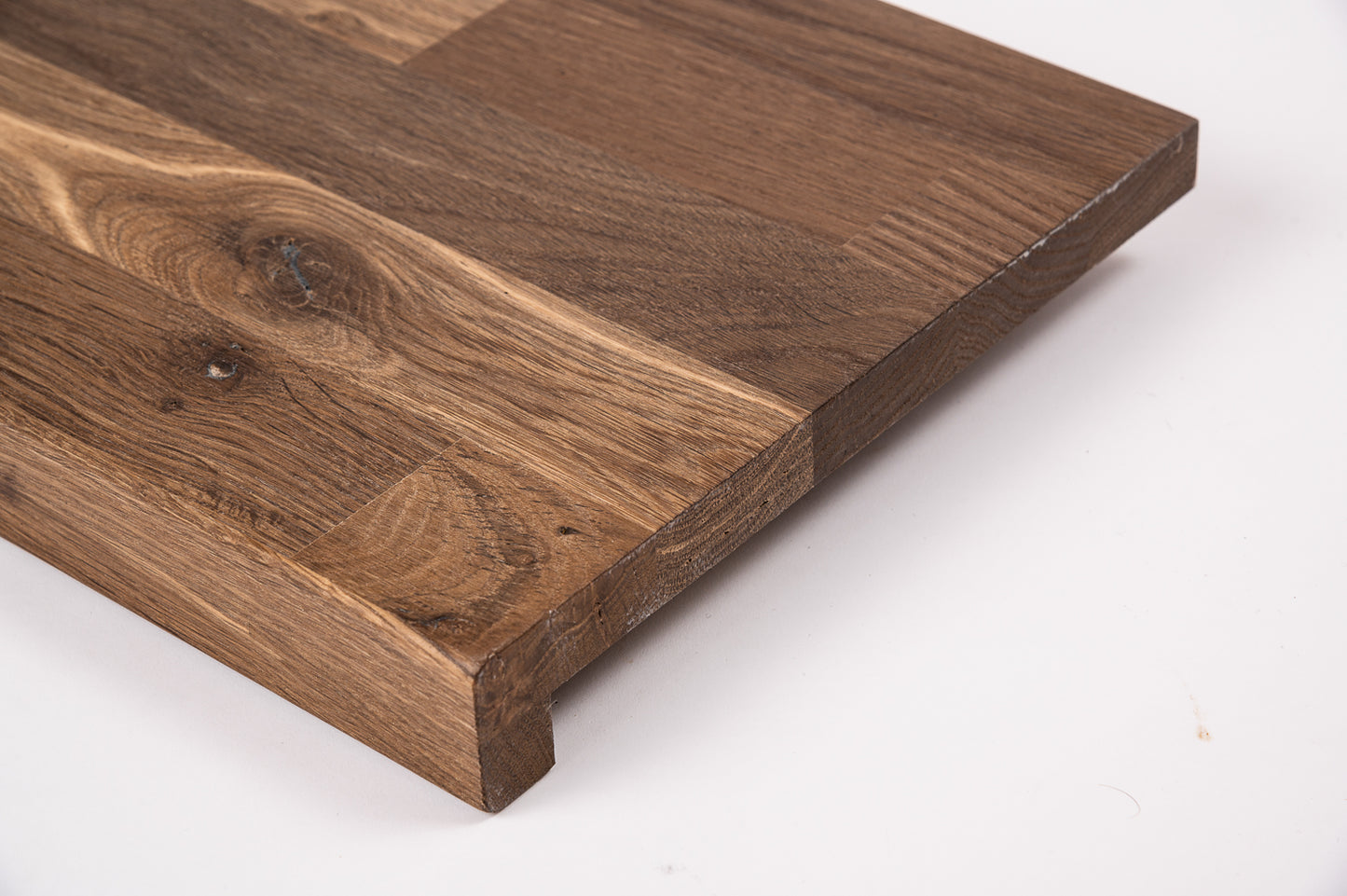 Trepju pakāpiens, palodze, Kūpināts Ozols, Rustic, audzētas lameles, 20 mm, eļļots ar cietā vaska eļļu tonī Dabīgi balts