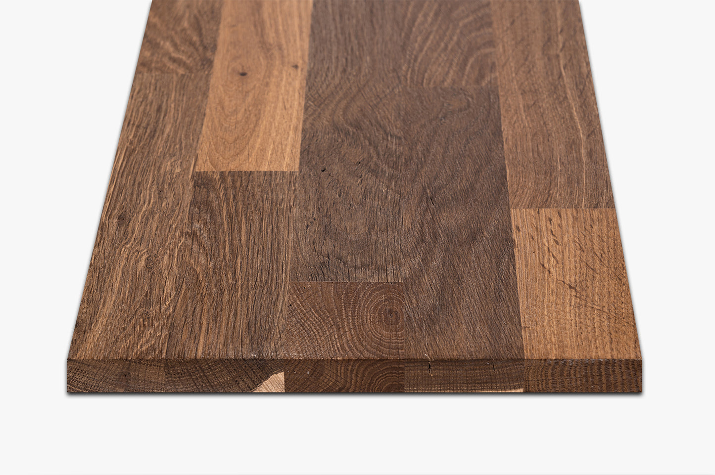 Plaukts, trepju pakāpiens, pretpakāpiens, palodze, Kūpināts Ozols, Rustic, audzētas lameles, 20 mm, eļļots ar cietā vaska eļļu tonī Dabīgi balts