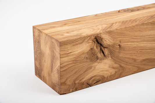 Līmētās ozola koka brusas Rustic 120x120 mm eļļots ar bezkrāsas cietā vaska eļļu