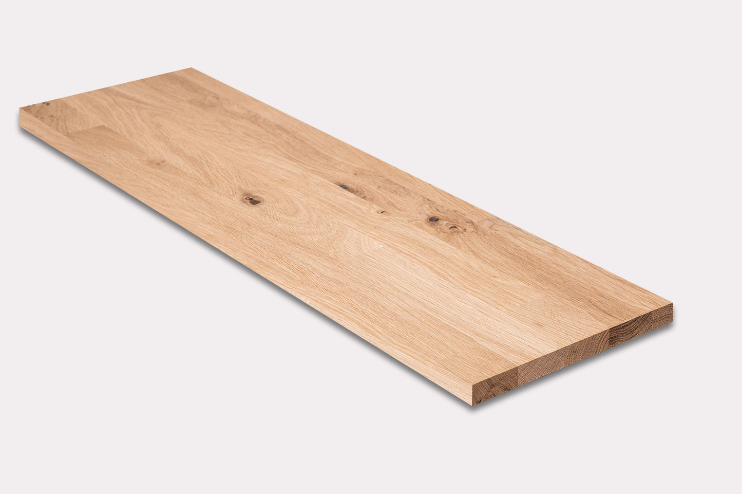 Shelf Stair tread Riser Windowsill Oak Rustic, finger jointed lamellas, 20 mm, Unfinished