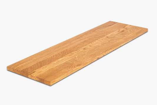 Shelf Stair tread Riser Windowsill Oak A/B, full stave lamellas, 20 mm, Natural oil