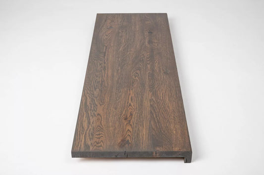 Trepju pakāpiens, palodze, Ozols Rustic, pilnas lameles, 20 mm, eļļots Grafīta tonī