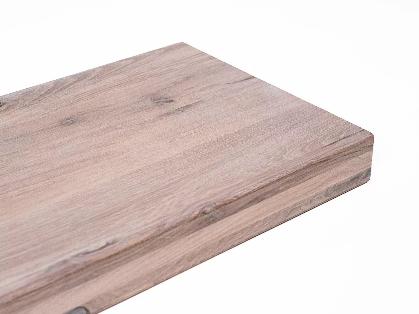 Plaukts, trepju pakāpiens, pretpakāpiens, palodze, Ozols Rustic, pilnas lameles, 52 mm, 3-kārt, Kaļķots balti eļļots