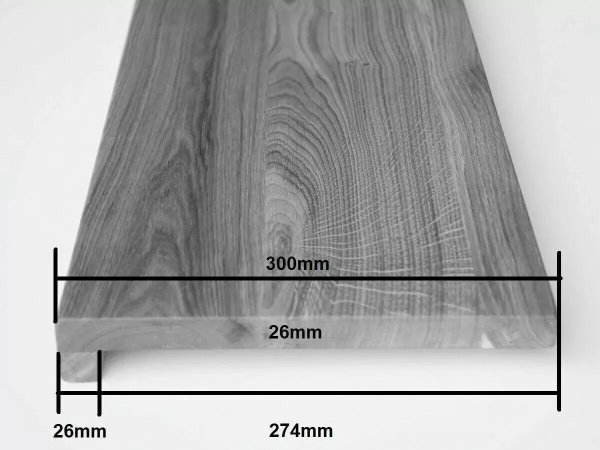 Trepju pakāpiens, palodze, Kūpināts Ozols, Rustic, pilnas lameles, 26 mm, eļļots ar cietā vaska eļļu tonī Dabīgi balts