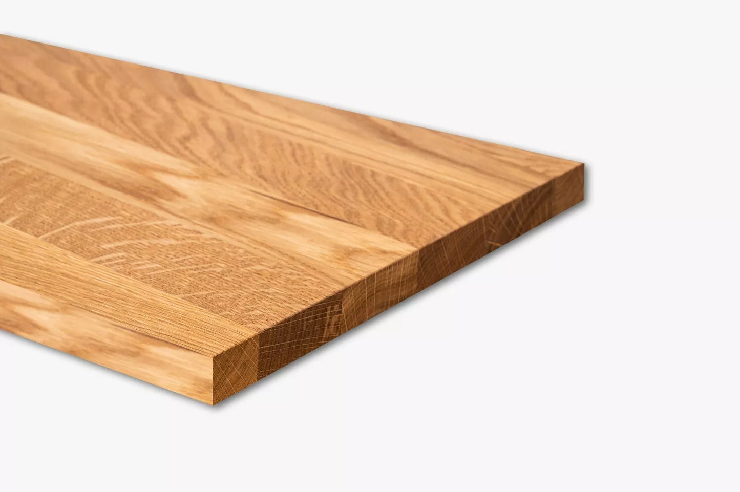 Shelf Stair tread Riser Windowsill Oak A/B, full stave lamellas, 20 mm, Natural oil