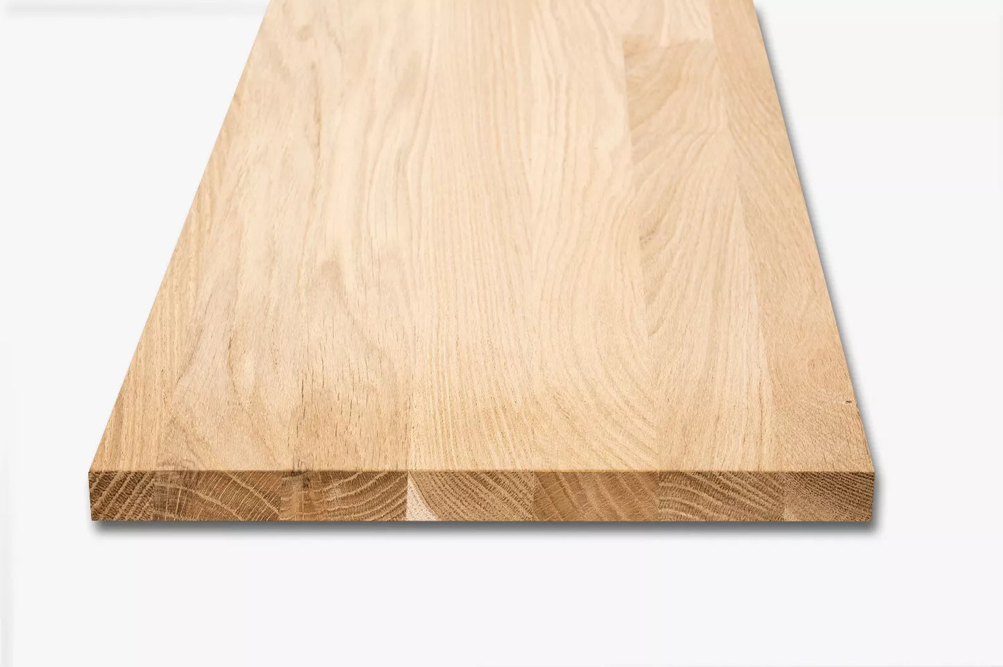 Shelf Stair tread Riser Windowsill Oak A/B, full stave lamellas, 20 mm, Unfinished
