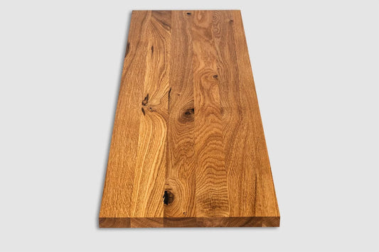 Shelf Stair tread Riser Windowsill Oak Rustic, full stave lamellas, 16 mm, Natural oil