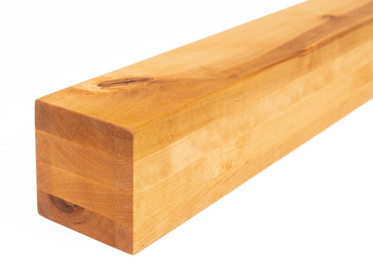 Līmētās bērza koka brusas Rustic 100x100 mm dabīgi eļļots