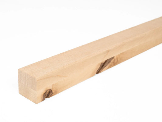 Līmētās bērza koka brusas Rustic 50x50 mm eļļots ar cietā vaska eļļu tonī Dabīgi balts