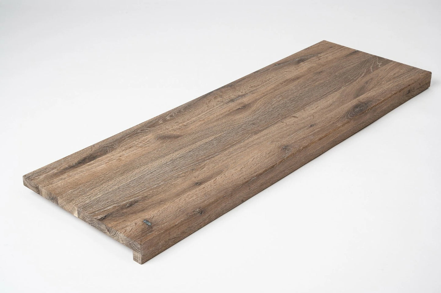 Trepju pakāpiens, palodze, Kūpināts Ozols, Rustic, pilnas lameles, 20 mm, Balti eļļots