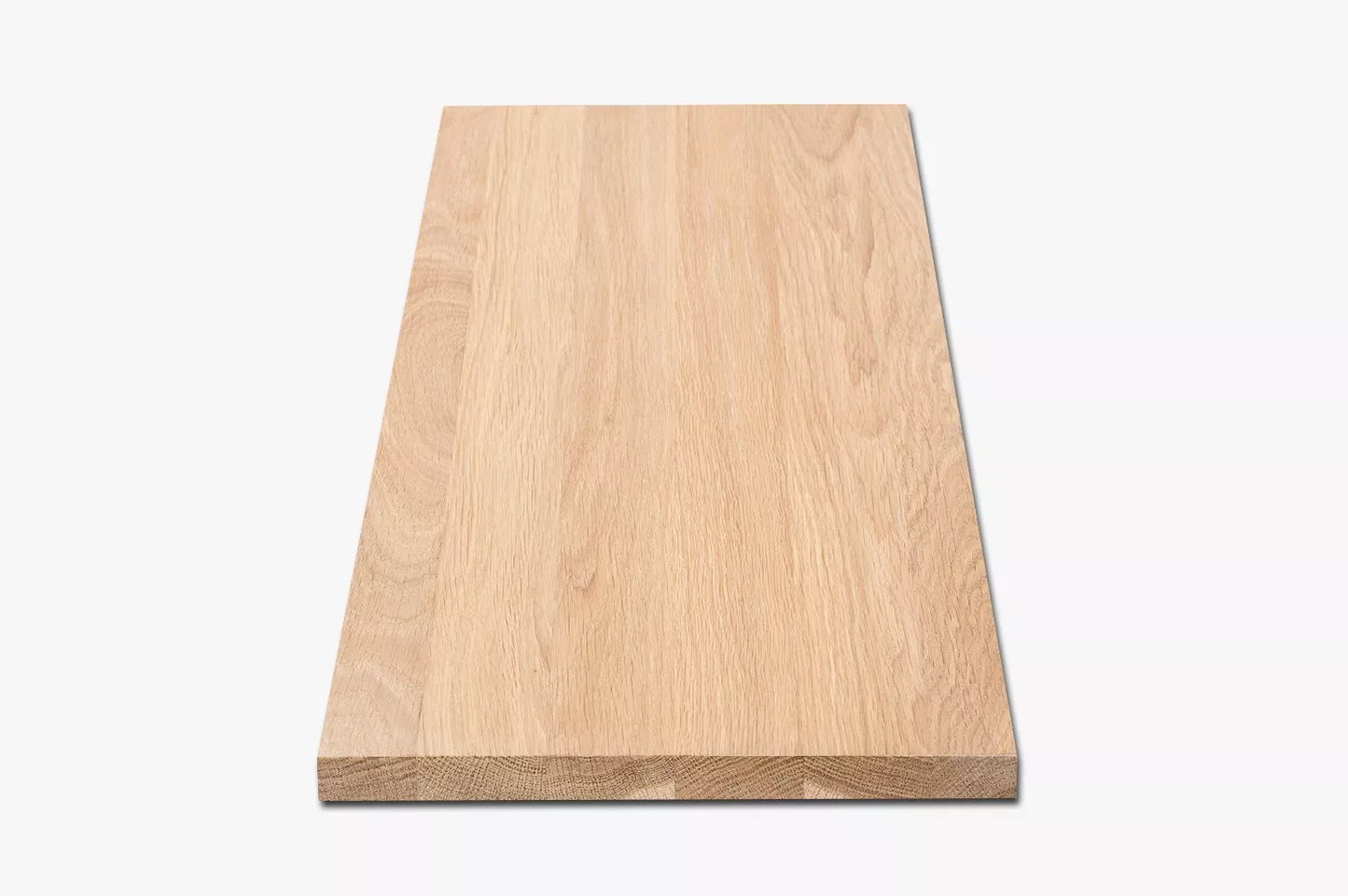 Shelf Stair tread Riser Windowsill Oak A/B, full stave lamellas, 20 mm, White oil