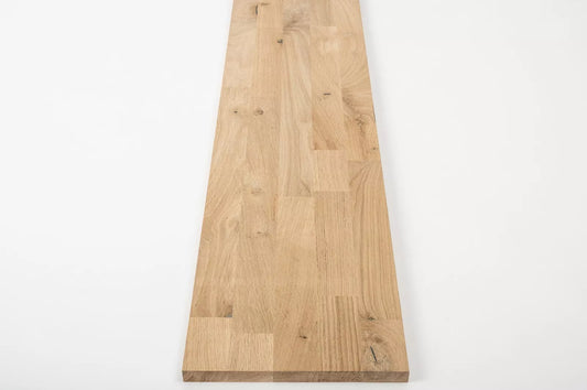 Līmēta masīvkoks plātne DIY Ozols Rustic, audzētas lameles fixētā platumā, 20 mm