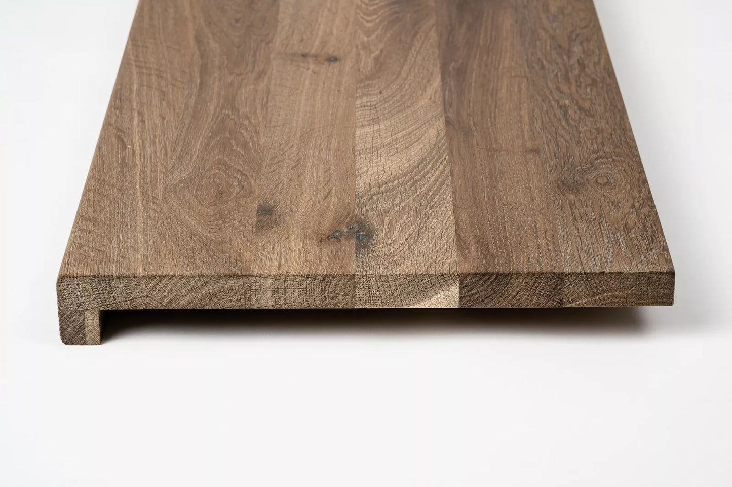 Trepju pakāpiens, palodze, Kūpināts Ozols, Rustic, pilnas lameles, 26 mm, eļļots ar cietā vaska eļļu tonī Dabīgi balts