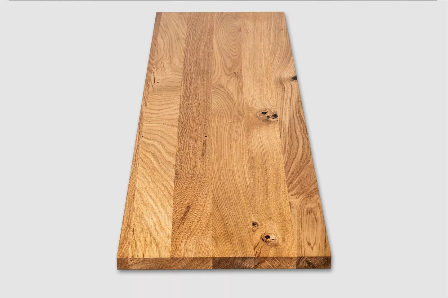 Plaukts, trepju pakāpiens, pretpakāpiens, palodze, Ozols Rustic, pilnas lameles, 20 mm, eļļots ar bezkrāsas cietā vaska eļļu