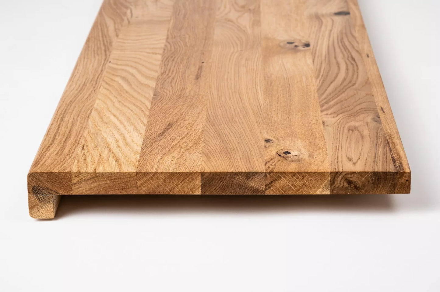 Trepju pakāpiens, palodze, Ozols Rustic, pilnas lameles, 16mm, eļļots ar bezkrāsas cietā vaska eļļu
