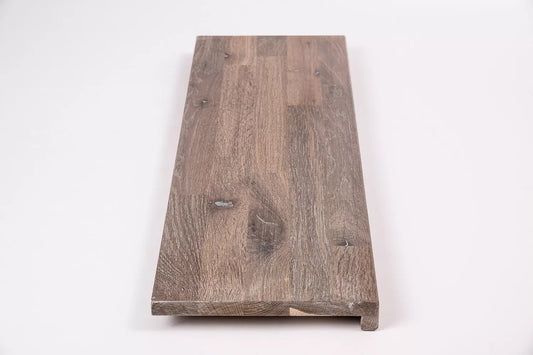 Trepju pakāpiens, palodze, Kūpināts Ozols, Rustic, audzētas lameles, 20 mm, Balti eļļots