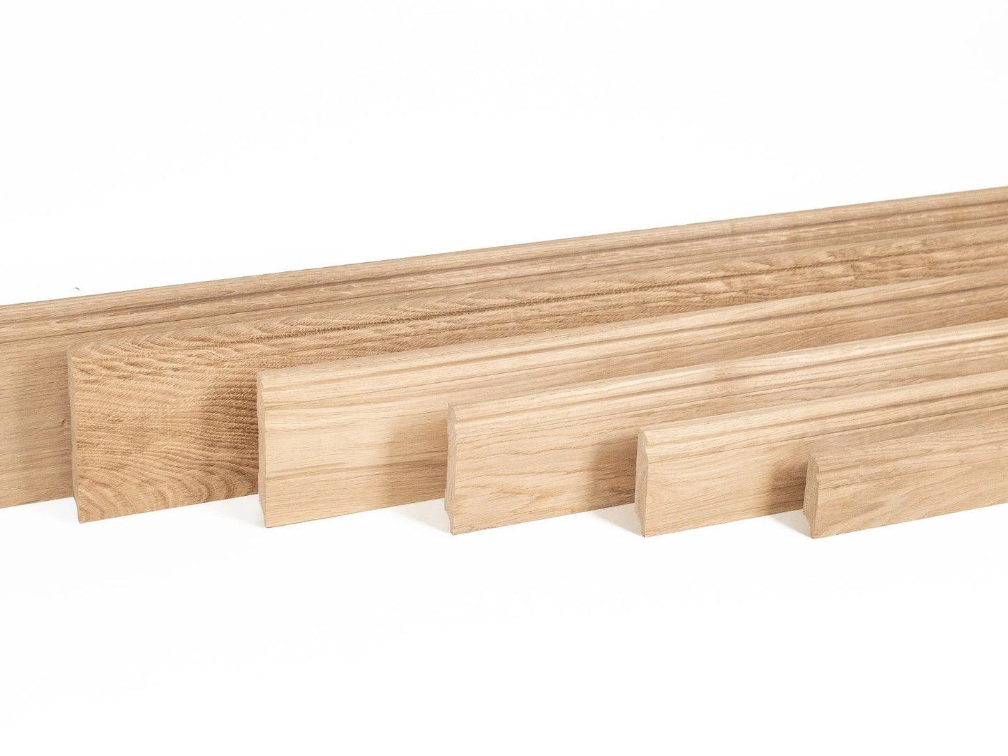 Grīdlīstes Ozols A/B 20x110mm bez virsmas apstrādes 1,5-2,5m Hamburgas profils