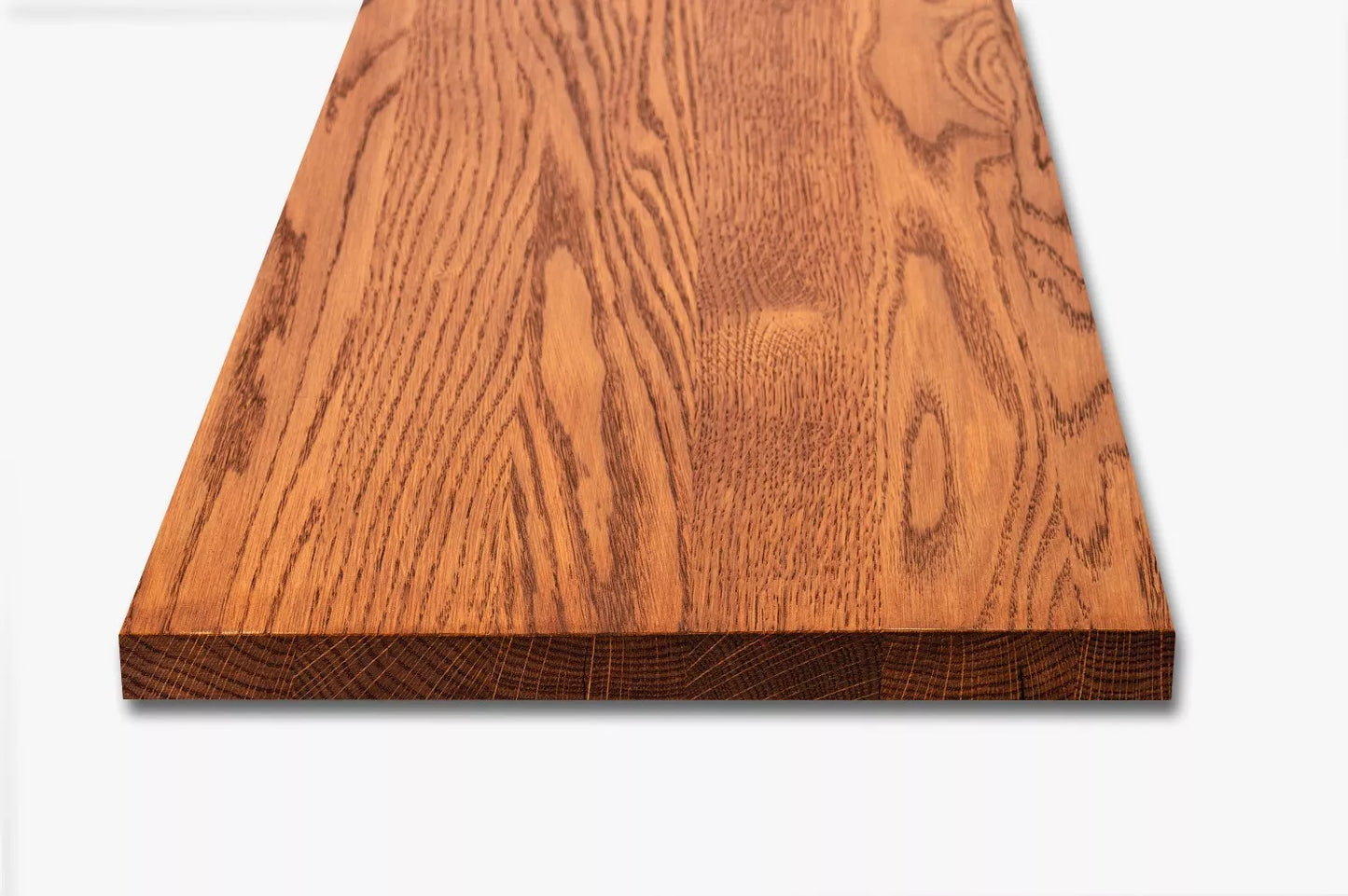 Shelf Stair tread Riser Windowsill Oak A/B, full stave lamellas, 26 mm, Cherry oil