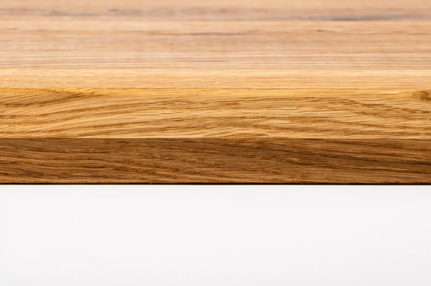 Shelf Stair tread Riser Windowsill Oak Rustic, full stave lamellas, 40 mm, 2-layer, Natural oil