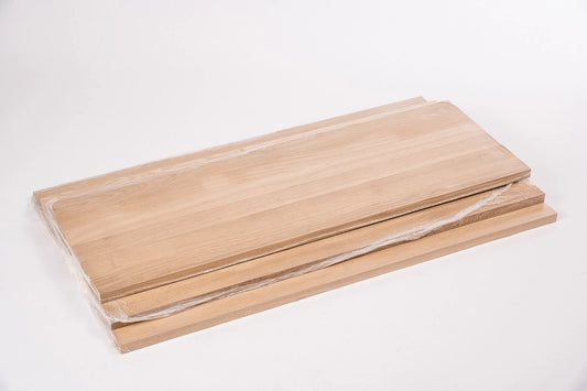 Līmēta masīvkoka plātne DIY – Ozols A/B, pilnas lameles ar fiksētu platumu, 16 mm