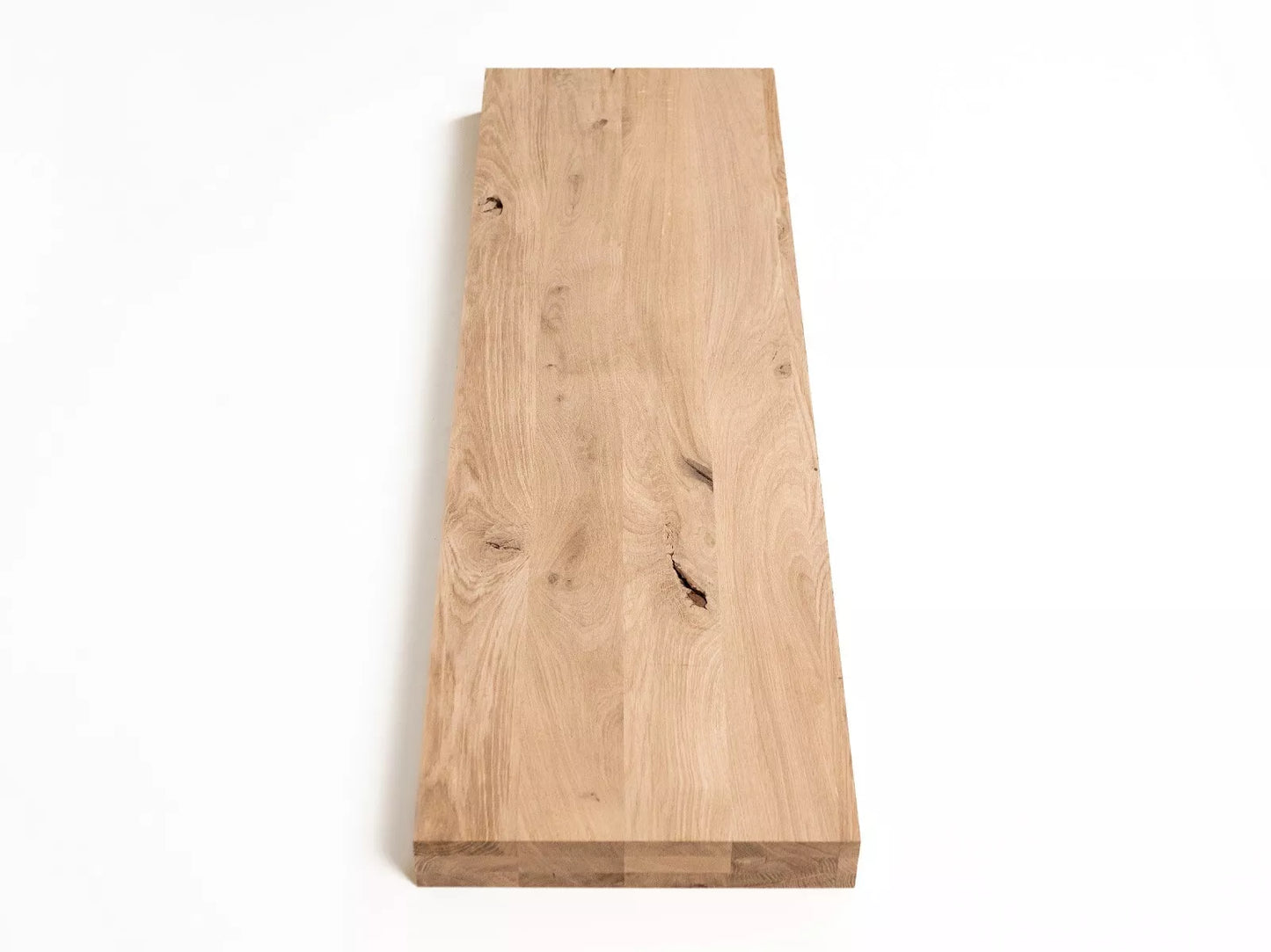 Līmēta masīvkoks plātne DIY Ozols Rustic, pilnas lameles fixētā platumā, 52mm, 3-kārt