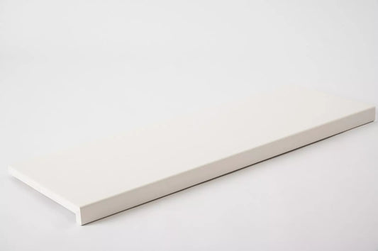 Trepju pakāpiens, palodze, Ozols Rustic, pilnas lameles, 16mm, Birstēts, Krāsots Balts (RAL9010)