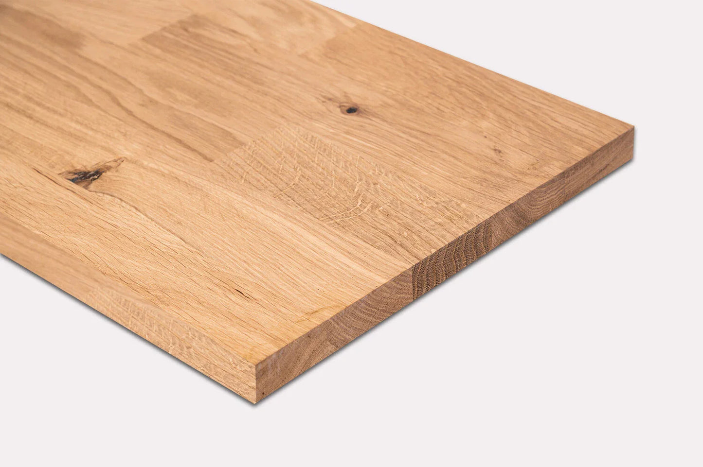 Plaukts, trepju pakāpiens, pretpakāpiens, palodze, Ozols Rustic, audzētas lameles, 26 mm, eļļots ar cietā vaska eļļu tonī Dabīgi balts