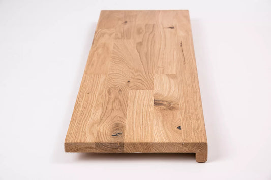 Trepju pakāpiens, palodze, Ozols Rustic, audzētas lameles, 26 mm, eļļots ar cietā vaska eļļu tonī Dabīgi balts