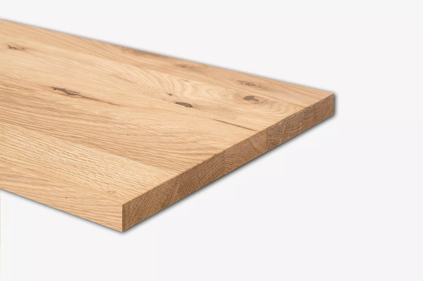 Plaukts, trepju pakāpiens, pretpakāpiens, palodze, Ozols Rustic, pilnas lameles, 16mm, eļļots ar cietā vaska eļļu tonī Dabīgi balts