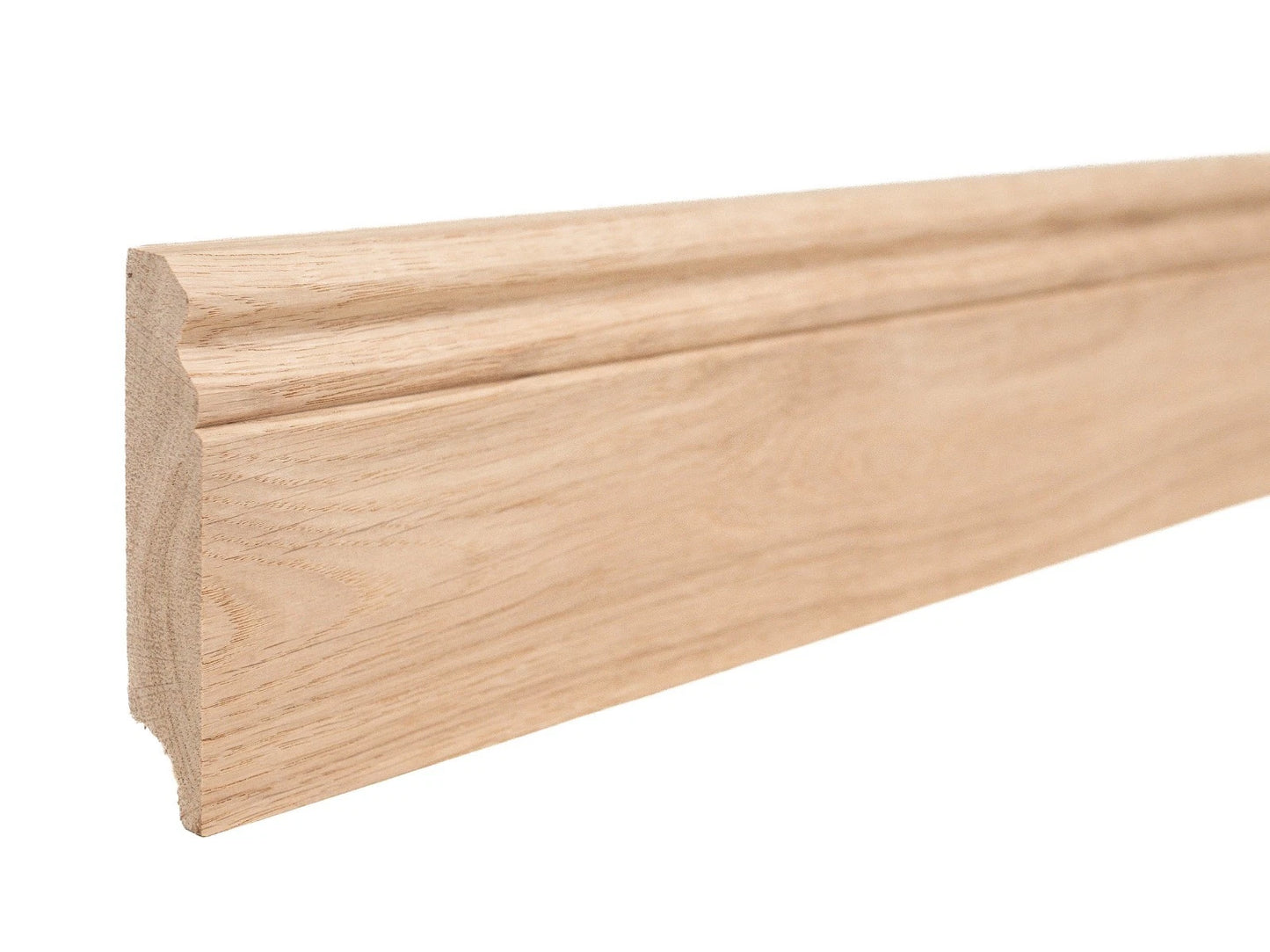 Grīdlīstes Ozols A/B 20x90mm eļļots ar cietā vaska eļļu tonī Dabīgi balts 1,5-2,5m Hamburgas profils