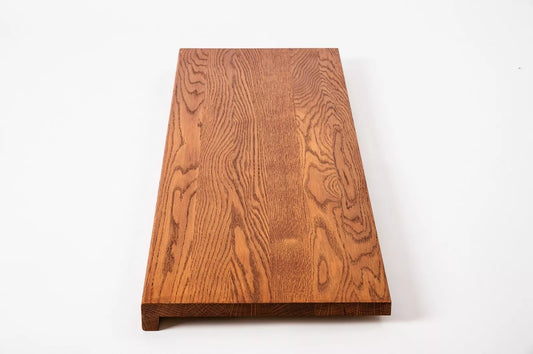 Trepju pakāpiens, palodze, Ozols A/B, pilnas lameles, 16 mm, eļļots tonī Ķirsis